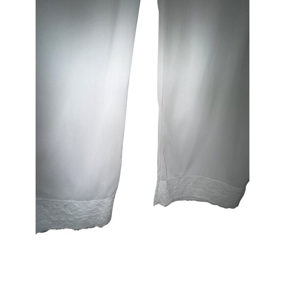 Vintage White Lace Trimmed Womens Culotte Slip‎ Pants Small Victorian Lingerie - Picture 4 of 4